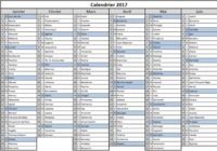 Calendrier 2017 en PDF Windows