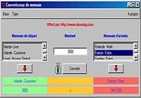 Convertisseur de monnaie Windows