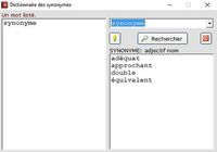 DicoSyno dictionnaire des synonymes Windows