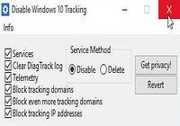 Disable Windows 10 Tracking Windows