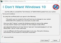 I Don't Want Windows 10 Windows