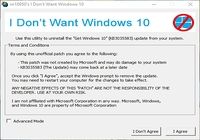 I Don't Want Windows 10