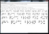 Braille Font True Type Windows